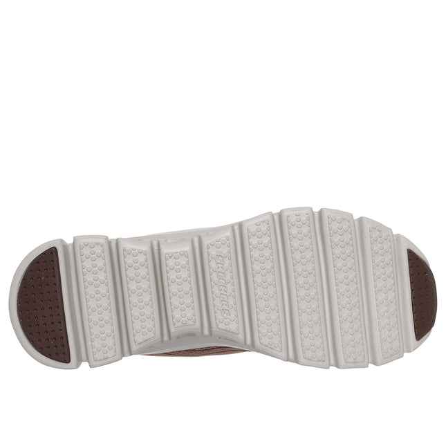 Skechers 104750 — SKECHERS SLIP-INS: GLIDE-STEP ELEVATE - AMAZE Slip-In Mesh Bungee W/3d Design Heel BRN Brown