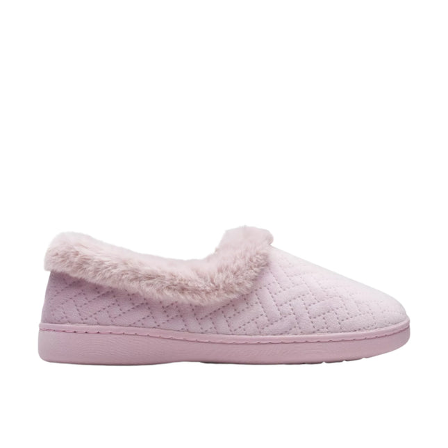 Clarks Women’s Twyla Star Lilac Wide Width Slippers – Soft Faux-Fur Lined, Cozy Indoor Shoes with Non-Slip Rubber Sole