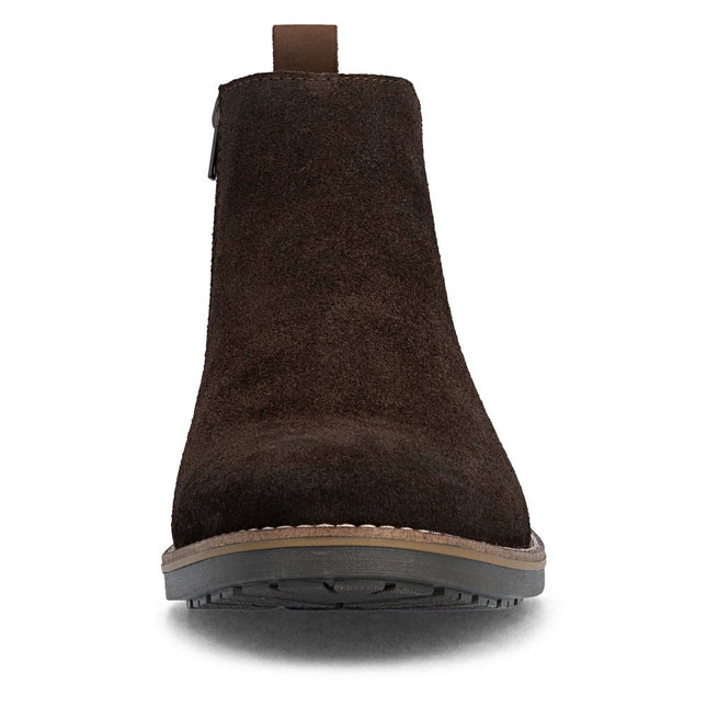 Rieker Men’s 33253-25 Brown Chelsea-Style Ankle Boots – Easy On/Off Leather Boots with Side Zip, Anti-Stress Comfort Sole & Everyday Grip
