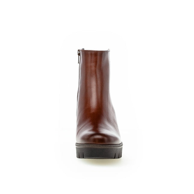 Gabor 74.780.24 Utopia Tan Leather Wedge Ankle Boot