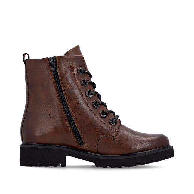 Remonte D8653-22 Brown Leather Womens Ankle Boot