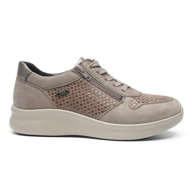 G Comfort P-819GF Grey Wide Fit Trainer Waterproof