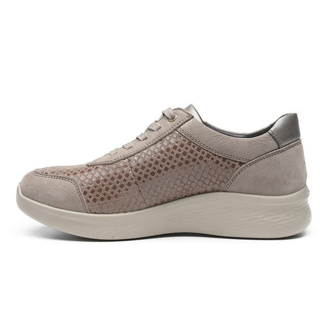 G Comfort P-819GF Grey Wide Fit Trainer Waterproof