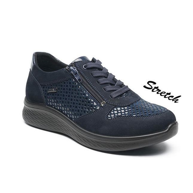 G Comfort P-819LF Navy Wide Fit Trainer Waterproof