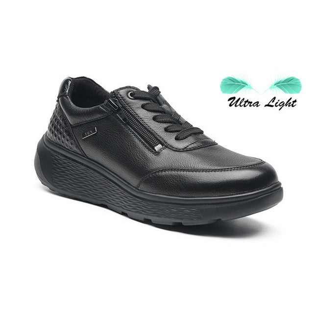 G Comfort S-2725S Black Wide Fit Trainer Waterproof