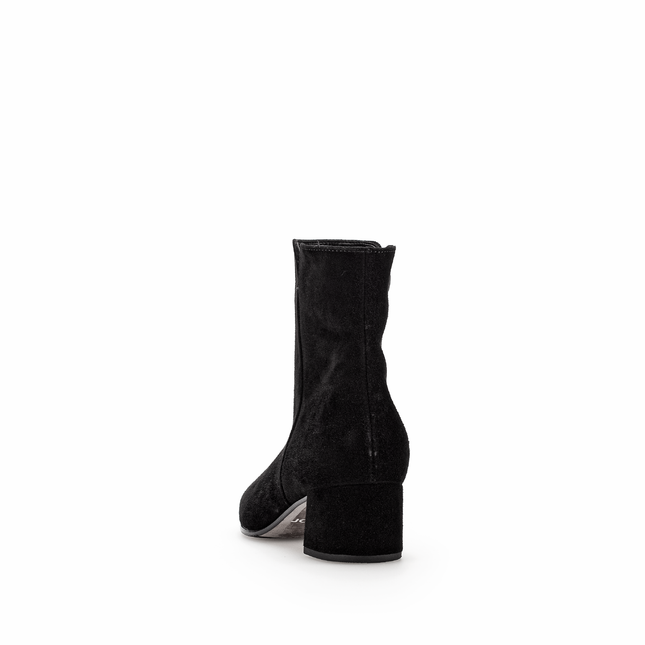 Gabor Women’s 75.680.17 Abbey Black Suede Ankle Boot – Best Fitting Comfort Block Heel Boot